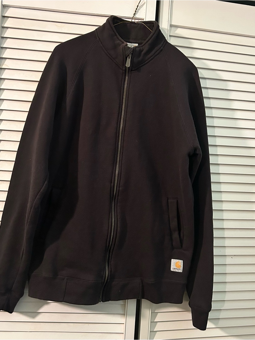 Carhartt Black Hoodie with Logo Tag